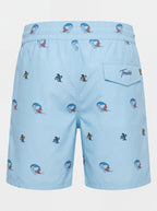 Penguin Surf - Sky Blue Swim Shorts