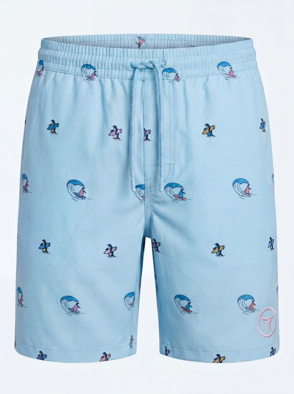 Penguin Surf - Sky Blue Swim Shorts