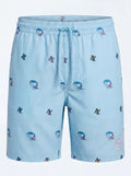 Penguin Surf - Sky Blue Swim Shorts