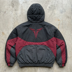 Blaze - Black and Burgundy Puffer Jacket