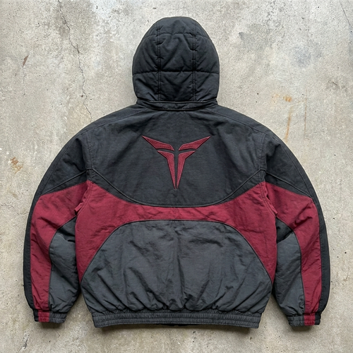 Blaze - Black and Burgundy Puffer Jacket